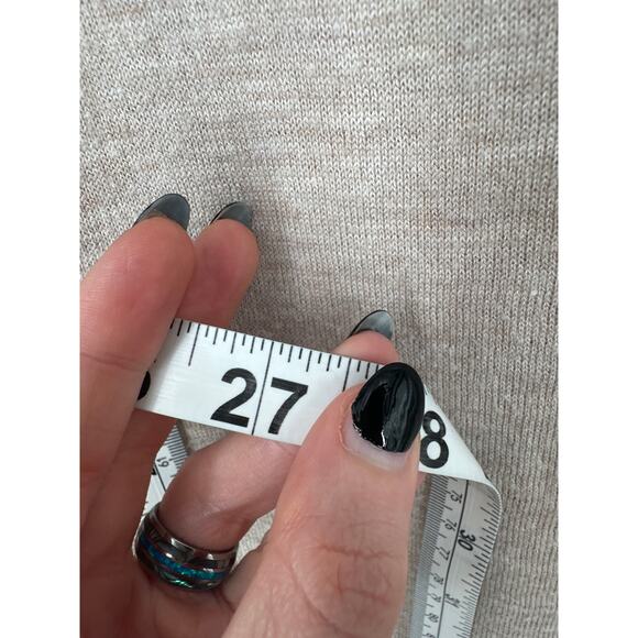 Splendid Sweater Womens XL Beige Pullover Oversized Cozy Lounge Cashmere - Picture 7 of 7